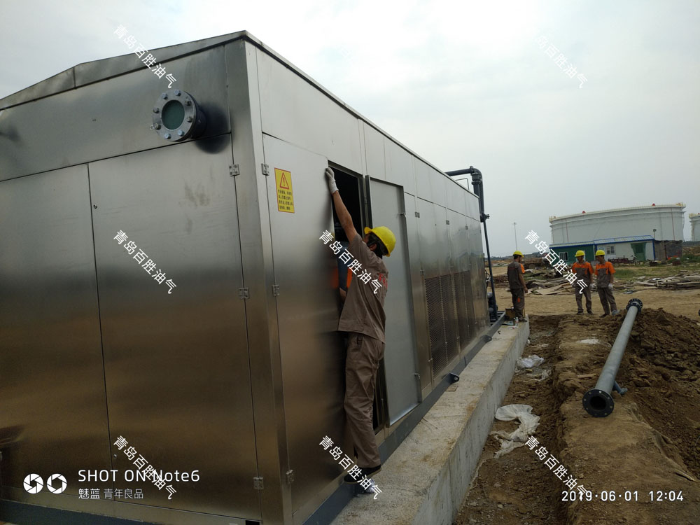 连云港码头油气回收改造现场